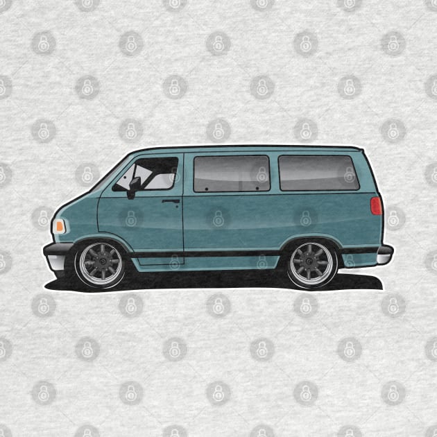 1994 Dodge Van Turquoise by RBDesigns